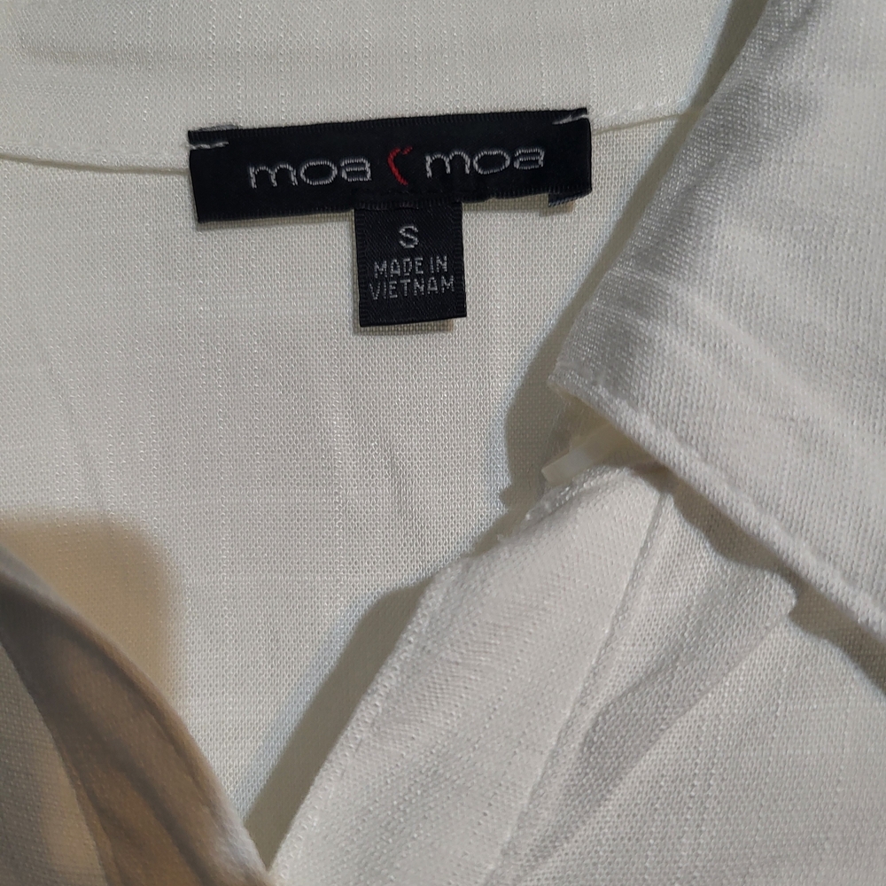 Moa Moa Cream Collared Shirt - Picture 3 of 4